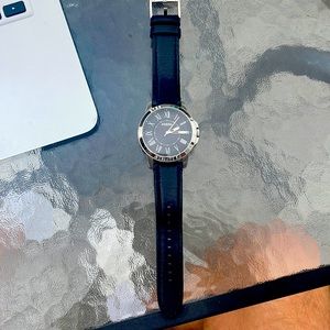 Fossil Black Leather Watch